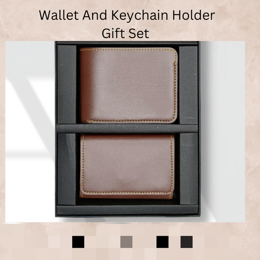 Leather Wallet With Keychain Holder| Premium Gift Pack